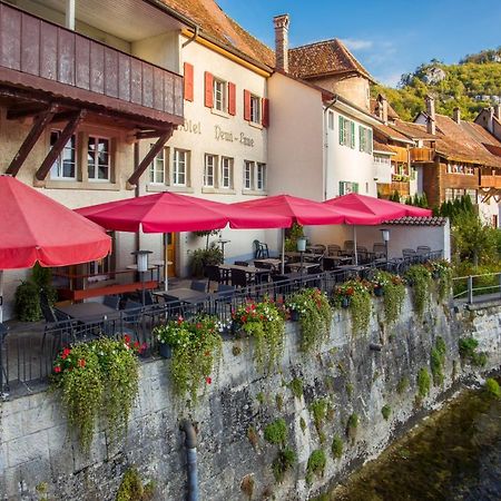 Hotel Demi-Lune Saint-Ursanne Bagian luar foto