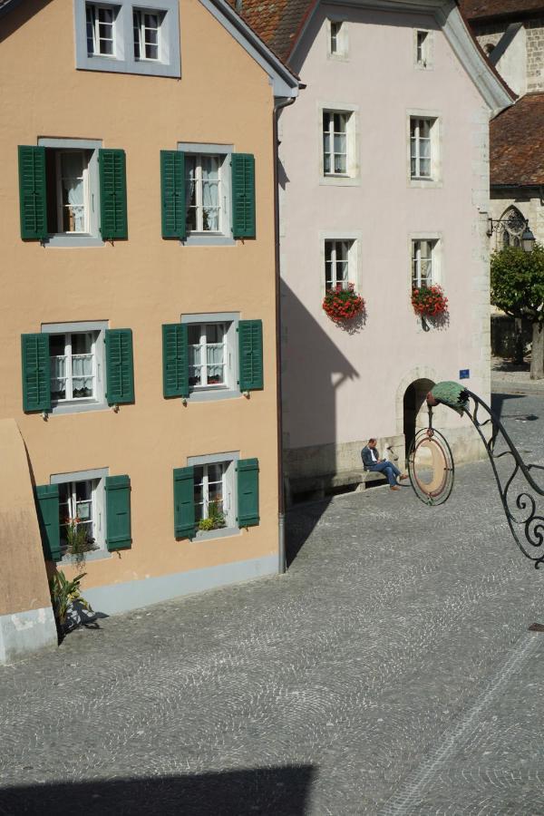 Hotel Demi-Lune Saint-Ursanne Bagian luar foto
